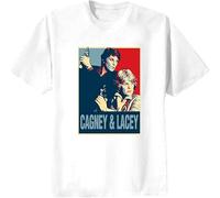 YAQINUO Retro Cagney and Lacey Vintage TV Hope Mens Graphic T Shirt White 3XL