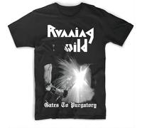 YAQINUO Running Wild Gates to Purgatory Album T Shirt Black XXL