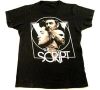 YAQINUO The Script Irish Pop Band T Shirt Black M