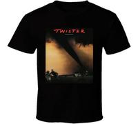 YAQINUO Twister Retro 96's Movie T Shirt Casual Graphic Comfortable Tops Black 3XL