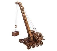 YAQUMW European Medieval Retro Wooden Cranes Crafting and Building Challenging Tabletop Game Toy Model Kits-1:36 Scale DIY 3D Wooden Puzzles for Personal Interest