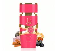 Yara Candy 100ML Eau de parfum femme notes de tête : Mandarine verte, Cassisnotes de cœur : Bonbon pétillant à la fraise, gardénianotes de fond : Bois de santal, sirop de vanille, musc, ambreDécouvrez