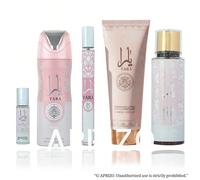 Yara Collection Pack de 5 Yara : Notes de tête : héliotrope, mandarine, orchidée Notes de cœur : fleurs, fruits tropicaux Notes de fond : vanille, bois de santal, muscYara candy : Notes de tête : Mand