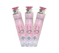 Yara Lot de 3 désodorisant en spray 300 ml - Eliminateur d'odeurs| Désodorisant longue durée pour la maison et la voiture (Doux, Rose, Musc)