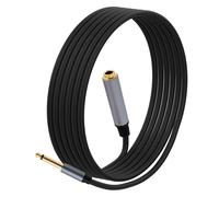 YARCHONN 1/4 Inch TS Extension Cable,3M 6.35mm Mono Male to Female Quarter Inch Connectors Audio Extension Cable Cord for Amplifiers,Headphone Guitar Instruments -9.8FT
