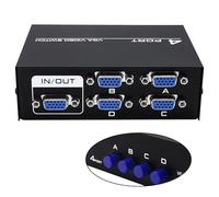 YARCHONN Commutateur VGA 4 en 1 Sortie Sélecteur 1080p VGA 4 Ports