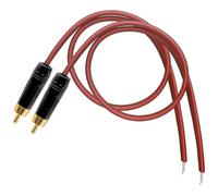 YARCHONN Lot de 2 câbles de haut-parleur RCA - Câble Pigtail vers RCA mâle - 1,64 ft - Réparation de fil audio vidéo avec extrémité ouverte pour appareils audio