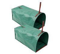 Yard Bags - Conteneur à déchets de jardin de 270 l avec poignées, ensemble de pelle à poussière robuste | Sac étanche pliable réutilisable pour collecte de débris | Aménagement paysager, camping