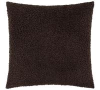 Yard Coussin en Polyester Cabu - Texture Boucle scandinave Douce et épaisse (Chocolat - 55x55cm)