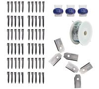 Yard Force AR SE01 Kit d'accessoires pour Tondeuse Robot avec câble de délimitation de 50 m, 60 Jeux de Broches de délimitation, 3 connecteurs de câble de délimitation et 6 Lames de Coupe