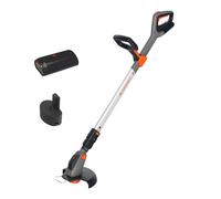 Yard Force Coupe-Bordure Sans Fil 12V, Largeur de Coupe 23 cm avec Avance Automatique du Fil, Batterie Lithium 4.0Ah, Tête Rotative 180°, Débroussailleuse Légère pour Jardin et Pelouse