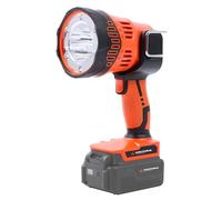 Yard Force Lampe sans fil 20 V pour éclairage de travail avec ampoule LED, 5 réglages, puissance max. 1500 lm, tête mobile, sans batterie ni chargeur