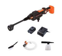 Yard Force Nettoyeur Haute-Pression Aquajet 22Bar 20V sans Fil avec Batterie Li-Ion 2.5Ah, Chargeur et Accessoires LW C02A
