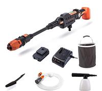 Yard Force Nettoyeur Haute-Pression Aquajet 22Bar 20V sans Fil avec Batterie Li-ION 2.5Ah, Chargeur et Accessoires LW C02