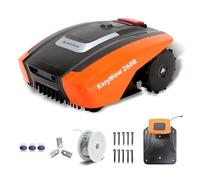 Yard Force Robot tondeuse Easymow 260B - pour jardins jusqu'à 260 m² - Noir/Orange