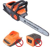 Yard Force Tronçonneuse sans-fil 40V avec Guide-Chaîne Oregon de 35cm SANS BATTERIE LS G35W
