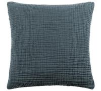 Yard furn Lark Coussin Rempli De Plumes - Doux Minimaliste Texturé Mousseline Coton Oreiller Décoratif (Crépuscule - 45x45cm)