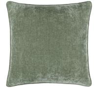 Yard Heavy Chenille Housse De Coussin - Housse décorative de Luxe en Velours Doux passepoilé (Eucalyptus - 50x50cm)