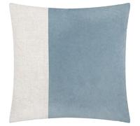 Yard Housse de Coussin en Velours Doux Lavé Morden - Bleu Poudré - 50x50cm