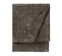Yard Jeté en Heavy Chenille - Couverture décorative de Luxe en Velours Doux pour lit ou canapé (Charbon de Bois - 150x200cm)