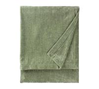 Yard Jeté en Heavy Chenille - Couverture décorative de Luxe en Velours Doux pour lit ou canapé (Eucalyptus - 130x180cm)