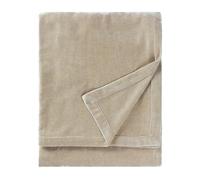 Yard Jeté en Heavy Chenille - Couverture décorative de Luxe en Velours Doux pour lit ou canapé (Lin - 130x180cm)