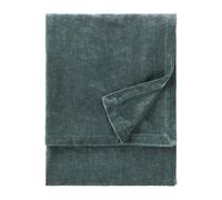 Yard Jeté en Heavy Chenille - Couverture décorative de Luxe en Velours Doux pour lit ou canapé (Marine - 130x180cm)
