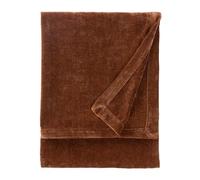 Yard Jeté en Heavy Chenille - Couverture décorative de Luxe en Velours Doux pour lit ou canapé (Noix de Muscade - 150x200cm)