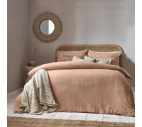 Yard Lark Muslin Cotton Duvet Cover Set, Pink Clay