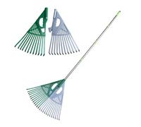 Yard Rake - Wide Long Handle Ergonomic Grabber | 56x47cm 760g Hand Rake Garden Tool - for Yard Cleanup Debris Pine Needle Thatching Turf Chamomile Autumn Camping Outdoor Landscape Acreage