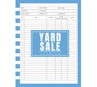 Yard Sale Log Book: Garage Sale Organizer | 110 Pages for Planning, Pricing & Tracking Sales and Profits | 8.5 x 11 Inches