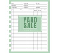 Yard Sale Log Book: Garage Sale Organizer | 110 Pages for Planning, Pricing & Tracking Sales and Profits | 8.5 x 11 Inches
