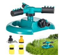 Yard Sprinkler, Automatic Garden Water Sprinklers, 360-Degree Rotation Irrigation System, Adjustable & Wide Coverage Design for Flower Beds, Vegetable Patches, Nurseries, Parks, Kids