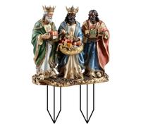 Yard Stakes Christmas - Décoration de Noël en Acrylique 2D pour crèche de Noël | Avantage de Construction résistant aux intempéries Idéal pour Les allées de pelouse, Bordures de Patio