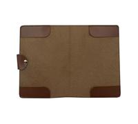 Yardage Housse de protection pour carnet de scorebook de golf pour carte de score, accessoire de sport en cuir PU, étui de protection portable pour les amis, les amoureux, marron, Voir description