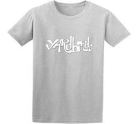 Yardbirds Logo T Shirt Graphic Unisex Tee Shirt Gray Grey S