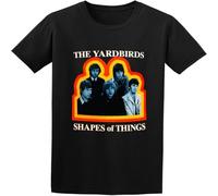Yardbirds Shapes of Things Album Vintage Mens Tees Shirt Black 3XL