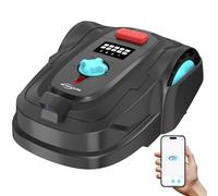 YARDCARE M800Plus Robot Tondeuse sans Fil Périphérique, IA Vision Tondeuse Robot Gazon, Max 800 m², GPS Tonte Organisée, Contrôle Via App, Evitement précis des 150 Obstacles, Retour Station de Charge