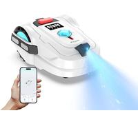 YARDCARE M800Plus Robot Tondeuse sans Fil Périphérique Max 800m², Positionnement GPS + Navigation Visuelle IA, Coupe en U, Retour Automatique Station Charge+APP, Évitement Intelligent des Obstacles