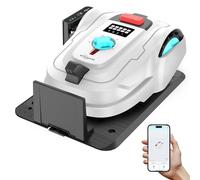 YARDCARE M800Plus Robot Tondeuse sans Fil Périphérique Max 800m², Positionnement GPS + Navigation Visuelle IA, Retour Automatique Station Charge, APP Contrôle, Coupe U, Évitement précis des Obstacles