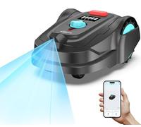YARDCARE M800Plus Robot Tondeuse sans Fil Périphérique Max 800m², Positionnement GPS + Navigation Visuelle IA, Coupe en U, Retour Automatique Station Charge+APP, Évitement Intelligent des Obstacles