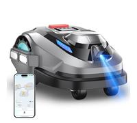 YARDCARE N1600PRO Robot Tondeuse sans Fil Périphérique,Max.1600 m²,RTK+ Vision Tondeuse Robot Gazon,Coupe en U,Gestion intuitive des Zones,Coupe des Bordures, IA cartographie Automatique