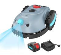 YARDCARE V100 Robot Tondeuse sans Fil Périphérique,avec Navigation par Vision, Évitement d'obstacles(150 Sortes), Robot Tondeuse Gazon avec Batterie 4 Ah, Lame de Rechange
