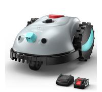 YARDCARE V100 Tondeuse à gazon robotique - Navigation visuelle et évitement intelligent des obstacles, hauteur de coupe réglable de 2 à 6,1 cm, tonte automatique à faible bruit pour petites pelouses
