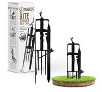 YARDDOG Piège à taupes de style piston, piège à taupes en acier durable de qualité commerciale pour pelouses, facile à utiliser, piège à taupes à capture rapide, tue-taupes efficace pour jardin, noir