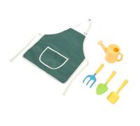 Yardenfun 1 Ensemble Outils de Jardinage pour Garçon Fille Kit avec Râteau Pelle Arrosoir et Tablier pour Activités Extérieures de Plantation