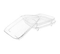 Yardenfun 1 Ensemble Support de Friture Acier Inoxydable pour Air Fryer Accessoires de Cuisine Résistants Chaleur Rack Empilable pour Griller et Déshydrater Outil Pratique pour Barbecue et