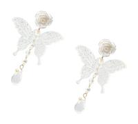 Yardenfun 1 Paire Boucles Oreilles Transparentes pour Femmes Bijoux Pendants Élégants et Atypiques Accessoire de Mode pour Fêtes et
