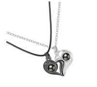Yardenfun 1 Paire De Colliers De Projection D'Amour Colliers Pour Couples De Cœur Pendentifs De Projection Bijoux Aimantés Pour En