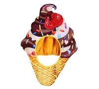 Yardenfun 1 Pc Chapeau De Fête De Crème Glacée Fournitures De Cosplay De Fête Chapeau De Glace En Peluche Bandeau De Fête Selfie Accessoires De Crème Glacée Chapeau Fou Tissu Non